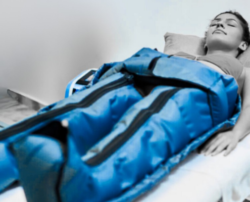 Seduta di pressoterapia da Cryolife Roma EUR
