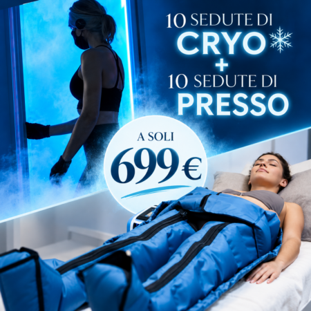 10 sedute di Cryo + 10 sedute di Presso da Cryolife Roma EUR a soli 699 €